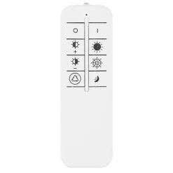 Plafonnier Globo Jenna Led Noir, Blanc, 1 Lumiere, Telecommandes