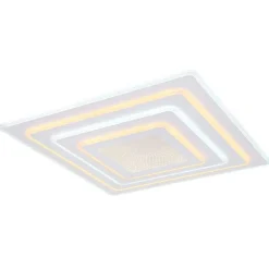 Plafonnier Globo Jocelyn Led Blanc, 1 Lumiere, Telecommandes