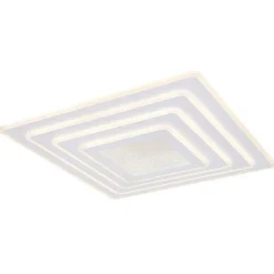 Plafonnier Globo Jocelyn Led Blanc, 1 Lumiere, Telecommandes