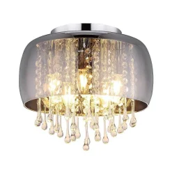 Plafonnier Globo Kalla Chrome, 5 Lumieres