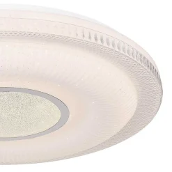 Plafonnier Globo Rita Led Blanc, 1 Lumiere, Telecommandes