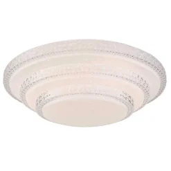 Plafonnier Globo Rita Led Blanc, 1 Lumiere, Telecommandes
