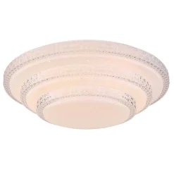 Plafonnier Globo Rita Led Blanc, 1 Lumiere, Telecommandes