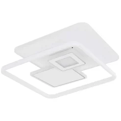Plafonnier Globo Roderick Led Blanc, 1 Lumiere, Telecommandes