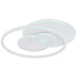Plafonnier Globo Roderick Led Blanc, 1 Lumiere, Telecommandes
