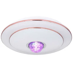 Plafonnier Globo Santina Led Blanc, 1 Lumiere, Telecommandes