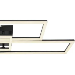 Plafonnier Globo Tiny Led Noir, 1 Lumiere, Telecommandes