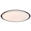 Plafonnier Globo Xaver Led Noir, Blanc, 2 Lumieres, Telecommandes, Changeur De Couleurs