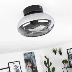Plafonnier Haikala Noir, 1 Lumiere