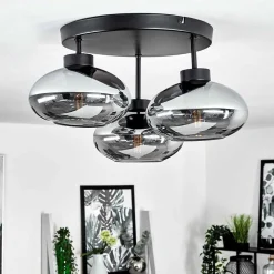 Plafonnier Haikala Noir, 3 Lumieres