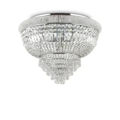 Plafonnier Ideallux Dubai Chrome, 24 Lumieres