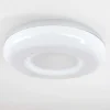Plafonnier Idual Daphnis Led Argente, Blanc, 1 Lumiere, Telecommandes, Changeur De Couleurs