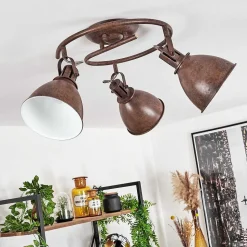 Plafonnier Koppom Rouille, 3 Lumieres