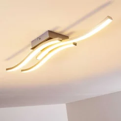 Plafonnier Letala Led Chrome, Nickel Mat, 3 Lumieres