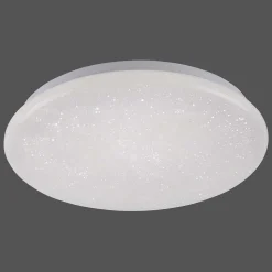 Plafonnier Leuchten Direkt Skyler Led Blanc, 1 Lumiere, Detecteur De Mouvement