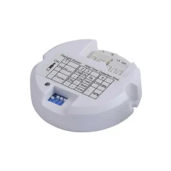 Plafonnier Leuchten Direkt Skyler Led Blanc, 1 Lumiere, Detecteur De Mouvement