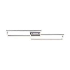 Plafonnier Leuchten Direkt Ls-Maxi Led Acier Inoxydable, 1 Lumiere, Telecommandes, Changeur De Couleurs