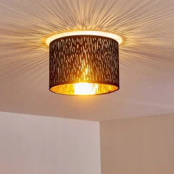 Plafonnier Liared Nickel Mat, 1 Lumiere