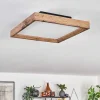 Plafonnier Longvic Led Brun, Couleur Bois, Noir, 1 Lumiere