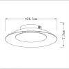 Plafonnier Lucide Foskal Led Argente, 1 Lumiere