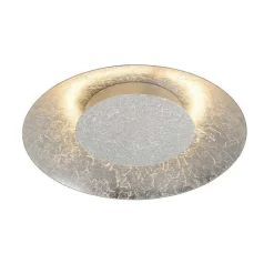Plafonnier Lucide Foskal Led Argente, 1 Lumiere