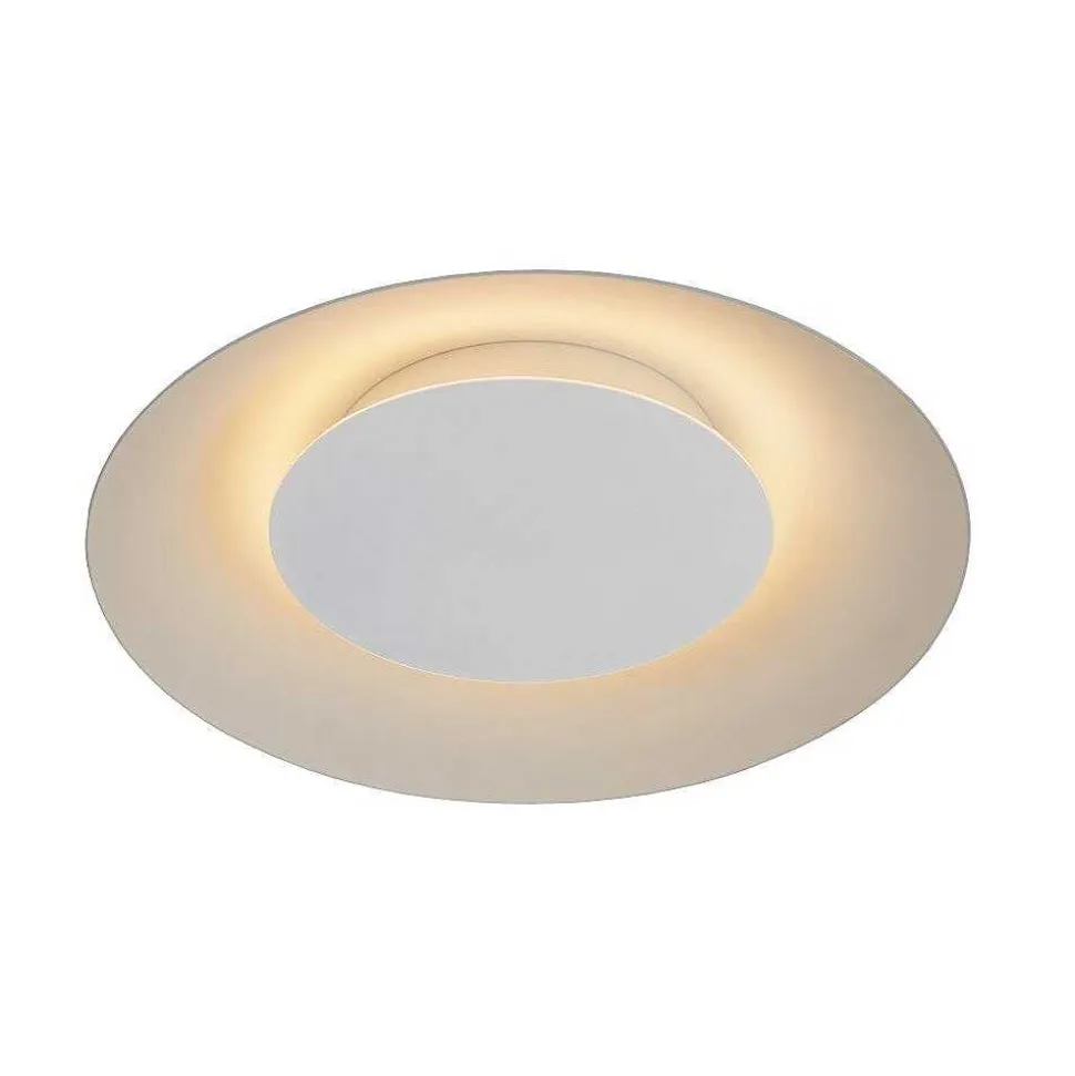Plafonnier Lucide Foskal Led Blanc, 1 Lumiere