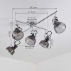 Plafonnier Lulea Chrome, 5 Lumieres