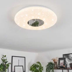 Plafonnier Lumsden Led Blanc, 1 Lumiere, Detecteur De Mouvement