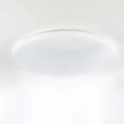 Plafonnier Mixta Led Blanc, 1 Lumiere, Telecommandes, Changeur De Couleurs