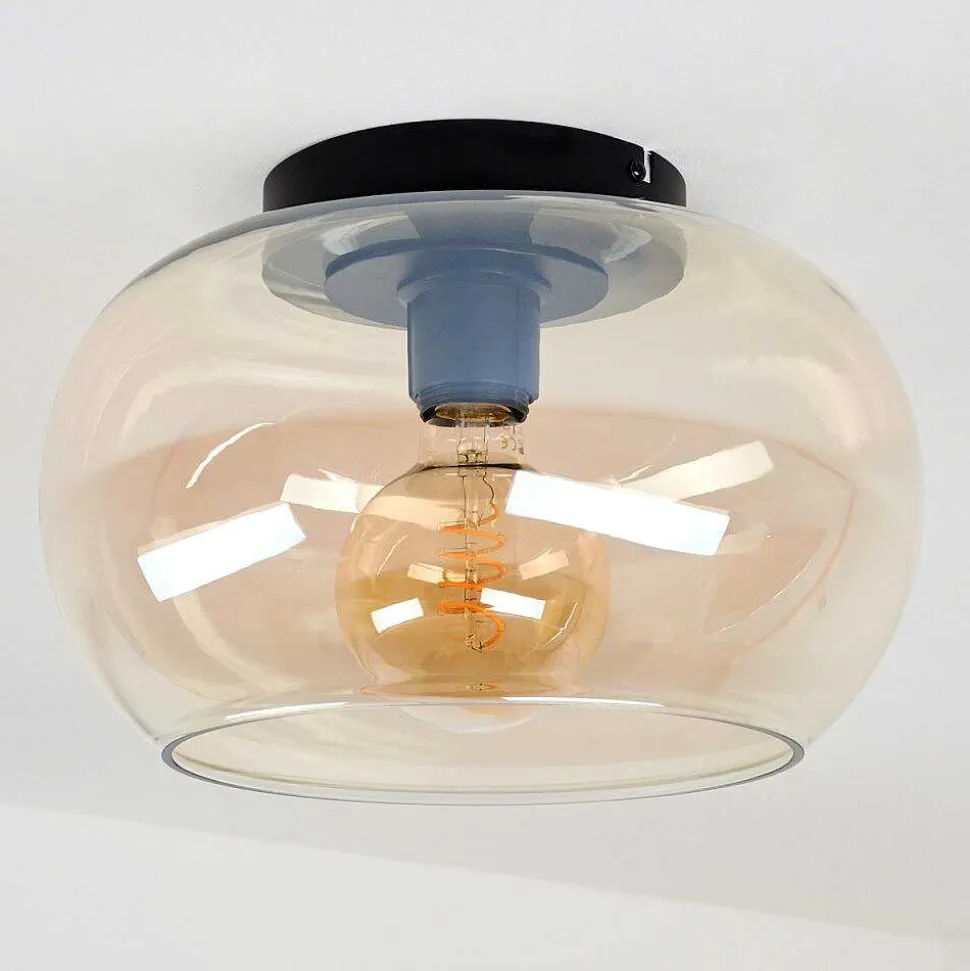 Plafonnier Molloy Ambre, 1 Lumiere