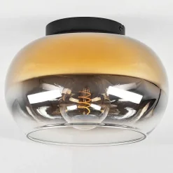 Plafonnier Molloy Or, Clair, Fume, 1 Lumiere