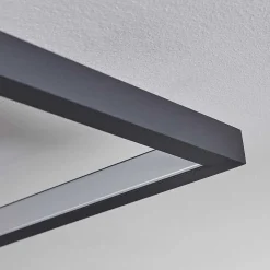 Plafonnier Momahaki Led Anthracite, 1 Lumiere, Telecommandes