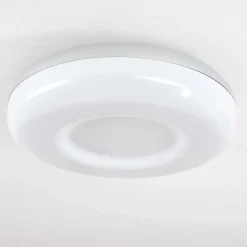 Plafonnier Monfebres Led Argente, Blanc, 1 Lumiere, Telecommandes, Changeur De Couleurs