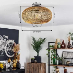 Plafonnier Mulstrand Ecru, 1 Lumiere