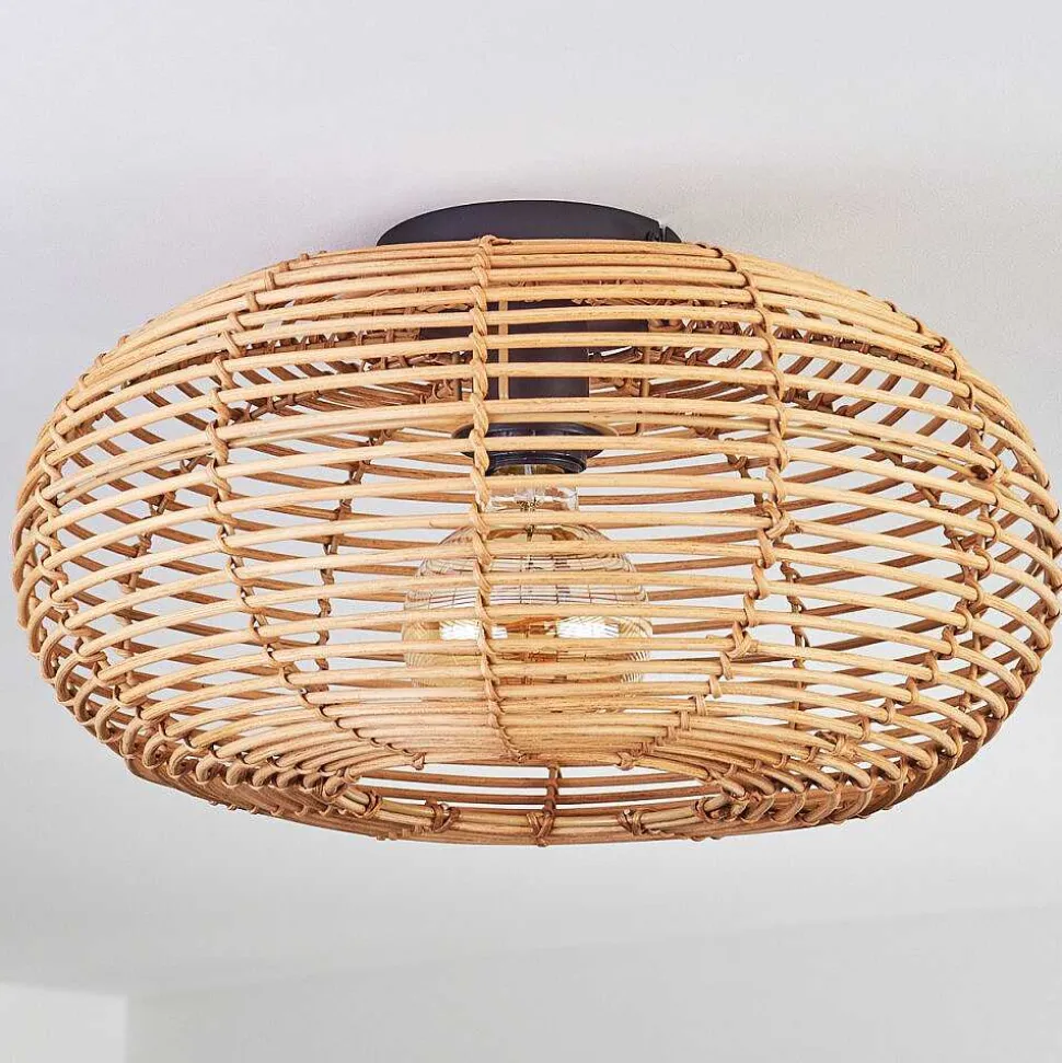 Plafonnier Mulstrand Ecru, Noir, 1 Lumiere