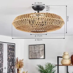 Plafonnier Mulstrand Ecru, 1 Lumiere