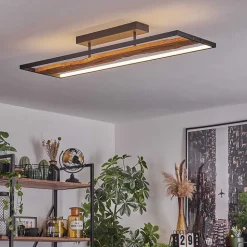Plafonnier Nevogilde Led Ecru, Noir, 1 Lumiere