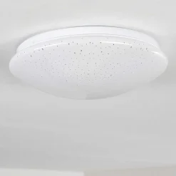 Plafonnier Norton Star Led Blanc, 1 Lumiere, Telecommandes, Changeur De Couleurs