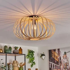 Plafonnier Oravi Bois Clair, 1 Lumiere