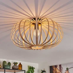 Plafonnier Oravi Bois Clair, 1 Lumiere