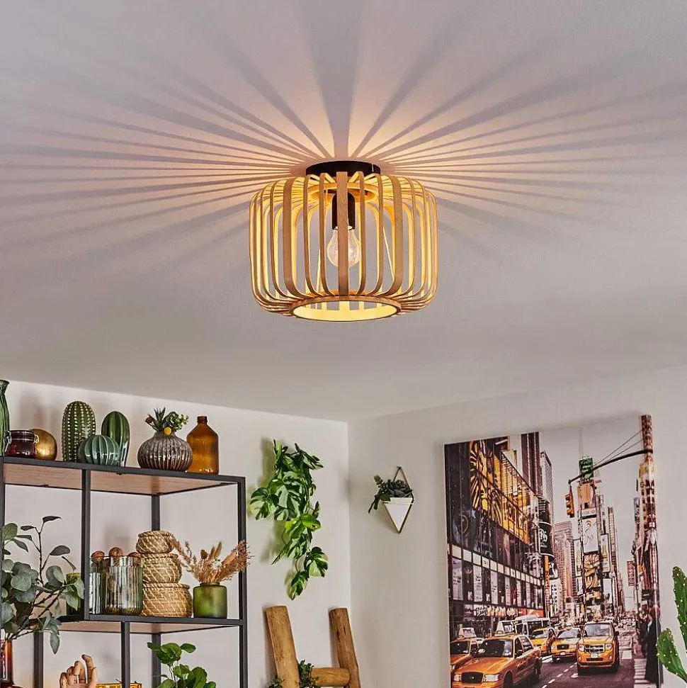 Plafonnier Oravi Bois Clair, 1 Lumiere