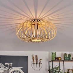 Plafonnier Oravi Bois Clair, 1 Lumiere