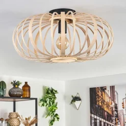 Plafonnier Oravi Bois Clair, 1 Lumiere