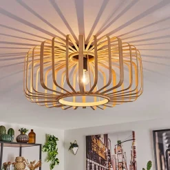Plafonnier Oravi Bois Clair, 1 Lumiere