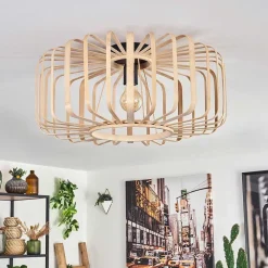 Plafonnier Oravi Bois Clair, 1 Lumiere