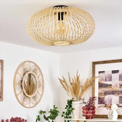 Plafonnier Oravi Bois Clair, 1 Lumiere