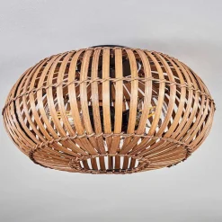Plafonnier Oravi Brun Fonce, Ecru, Noir, 3 Lumieres