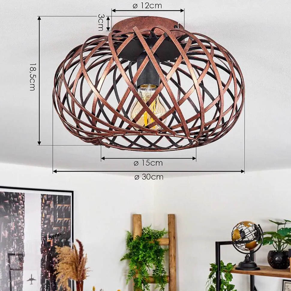 Plafonnier Oravi Cuivre, 1 Lumiere