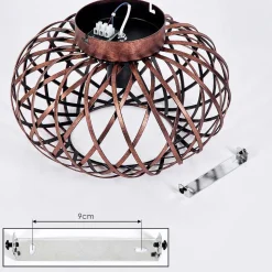 Plafonnier Oravi Cuivre, 1 Lumiere