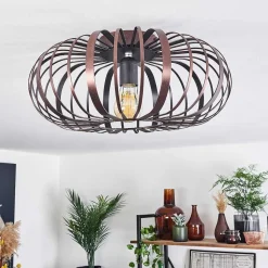 Plafonnier Oravi Cuivre, Noir, 1 Lumiere